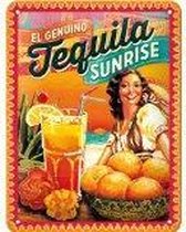 Tequila Sunrise - Blikken wandbord