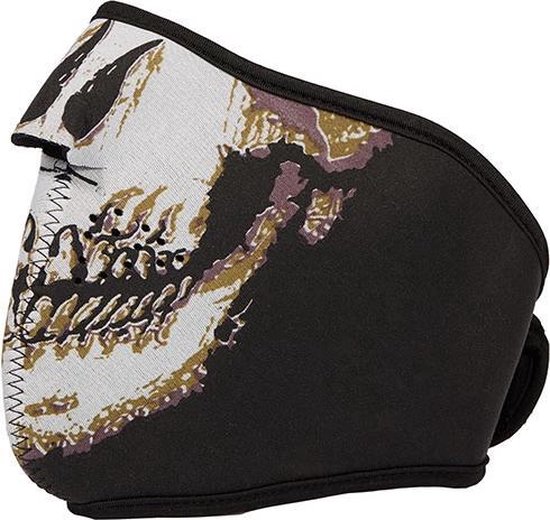 Gezichtsmasker - mondkapje - mondmaskers - rave skull - motor masker - go  bad | bol.com