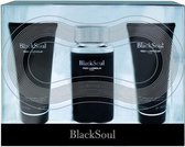 Ted Lapidus Black Soul EDT 100 ML + 100ML Aftershave Balsem + 100 ML All Over Shampoo