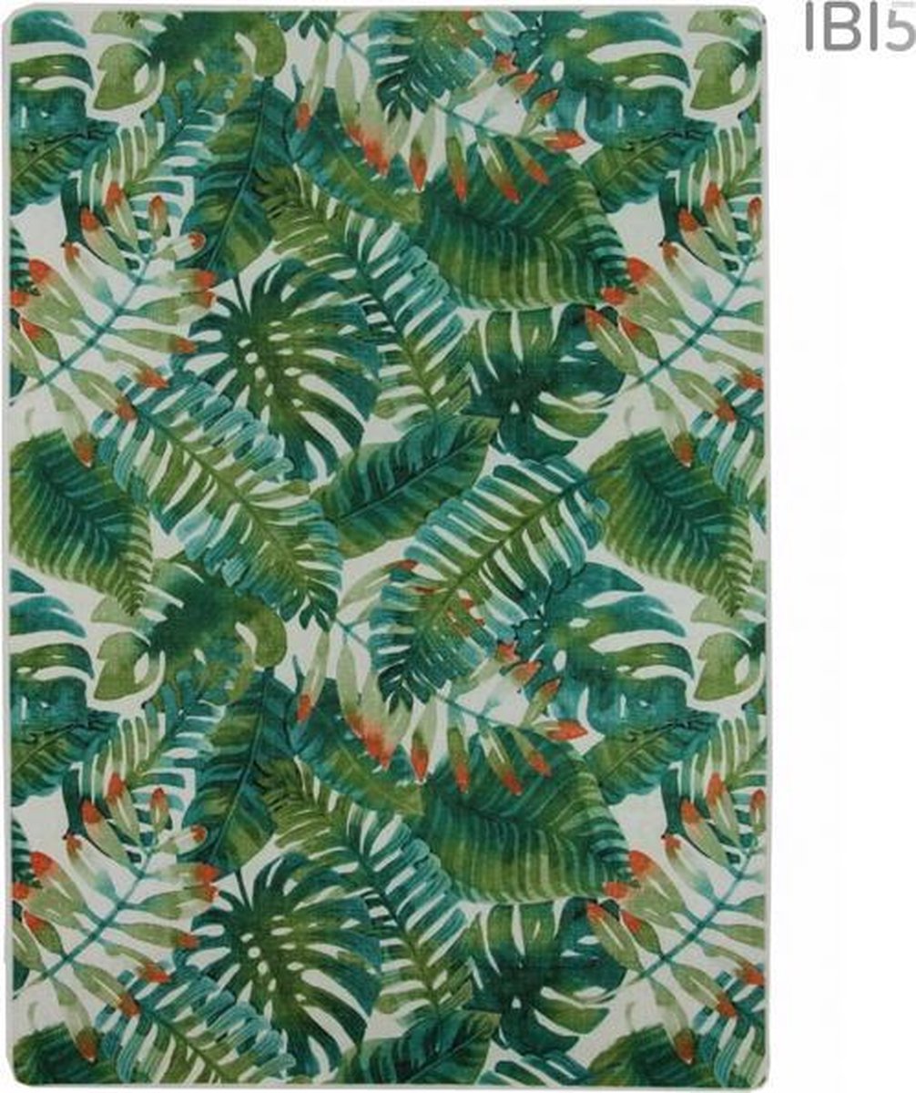 Vloerkleed Jungle print | 160 x 230 | Platweef | Mix kleuren | bol.com