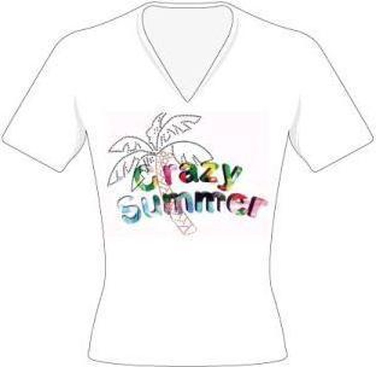 Tshirt Vhals palmboom