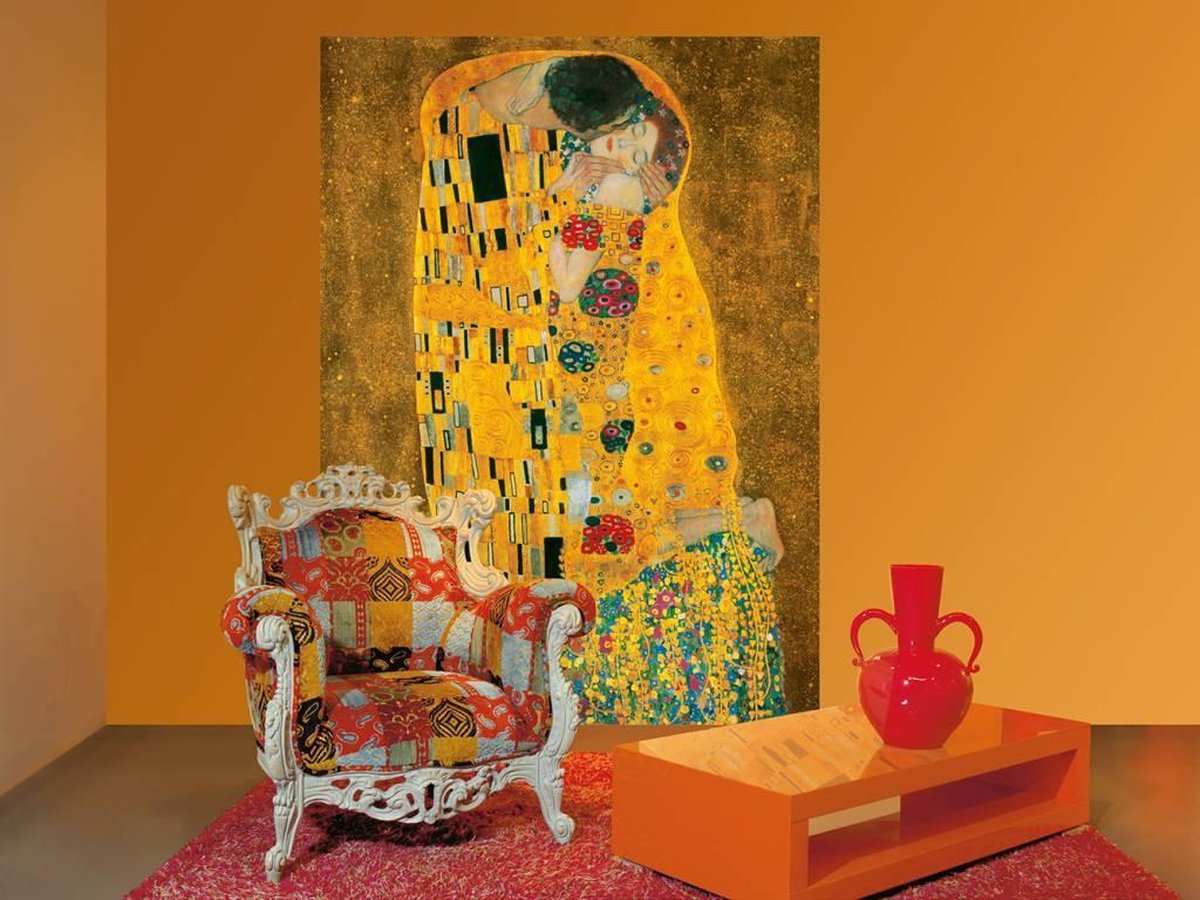 Gustav Klimt De Kus Poster XXL