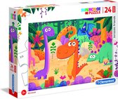 Clementoni Supercolor Dinosaurussen Legpuzzel 24 Stukjes