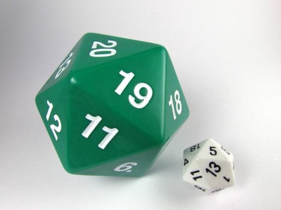 Afbeelding van het spel 55mm 20-zijdig spindown groen