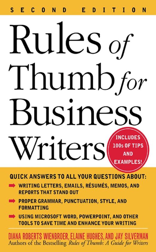 Rules of Thumb for Business Writers - cover