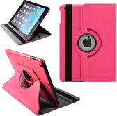 Apple iPad Pro Leather 360 Degree Rotating Case Cover Stand Sleep Wake Donker Roze Dark Pink