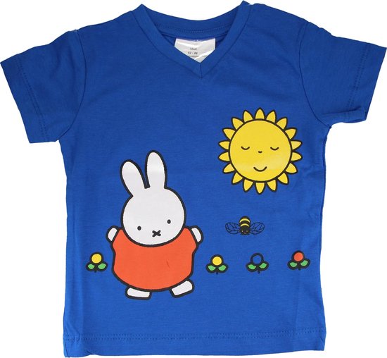Nijntje T-shirt voor Kinderen met Zonnetje Blauw Maat 62-68 – 33x33x1cm |  Shirtjes... | bol.com