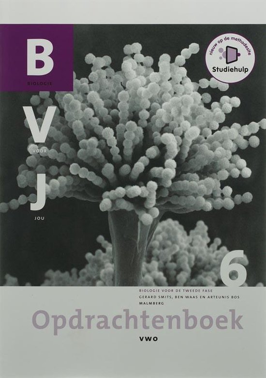 Biologie voor jou 6 opdrachtenboek vwo met een afbeelding van schimmels.