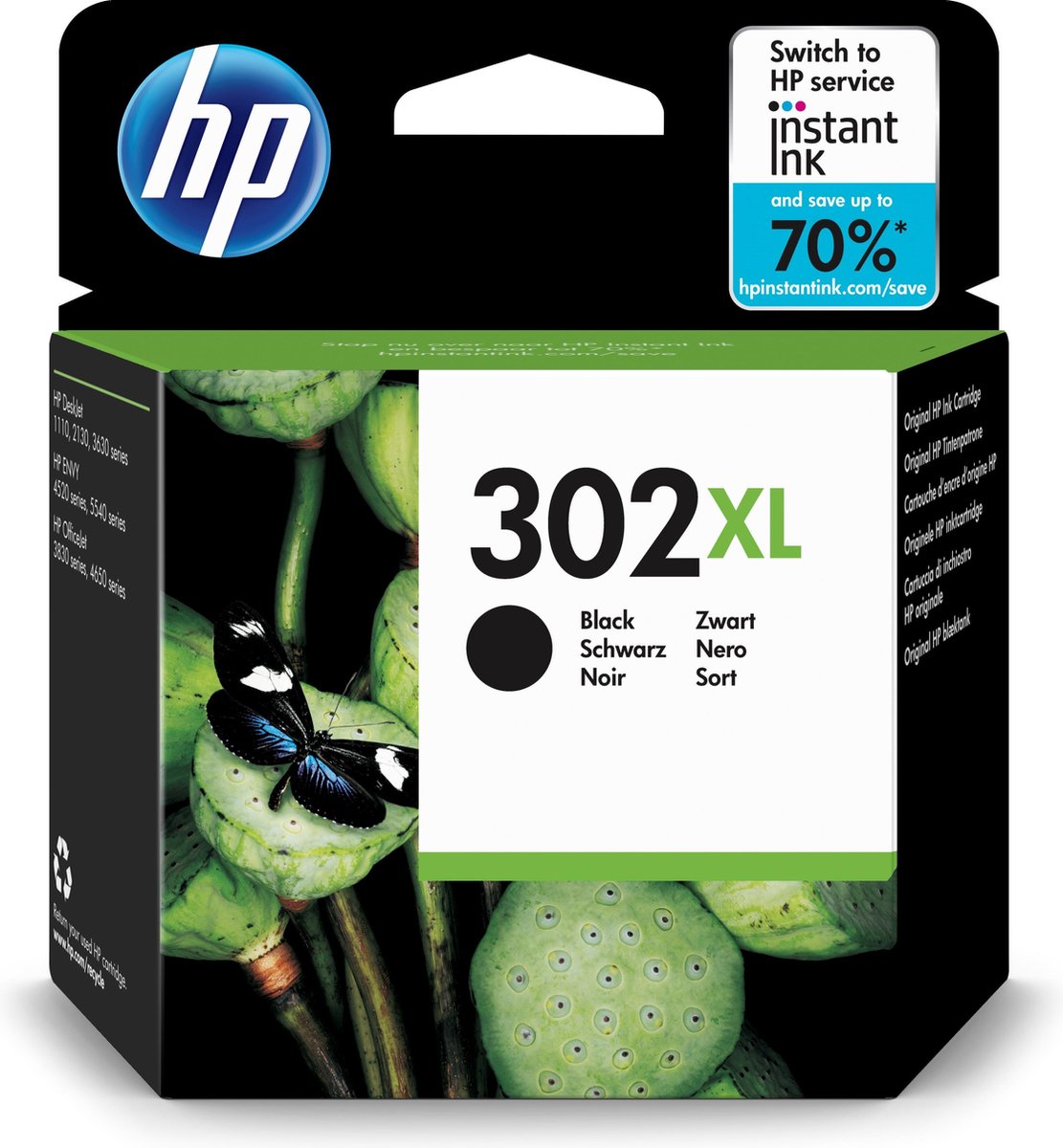 HP 302XL Inktcartridge / Zwart / Hoge capaciteit bol