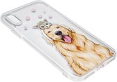 ADEL Siliconen Back Cover Hoesje voor iPhone XR - Labrador Hond