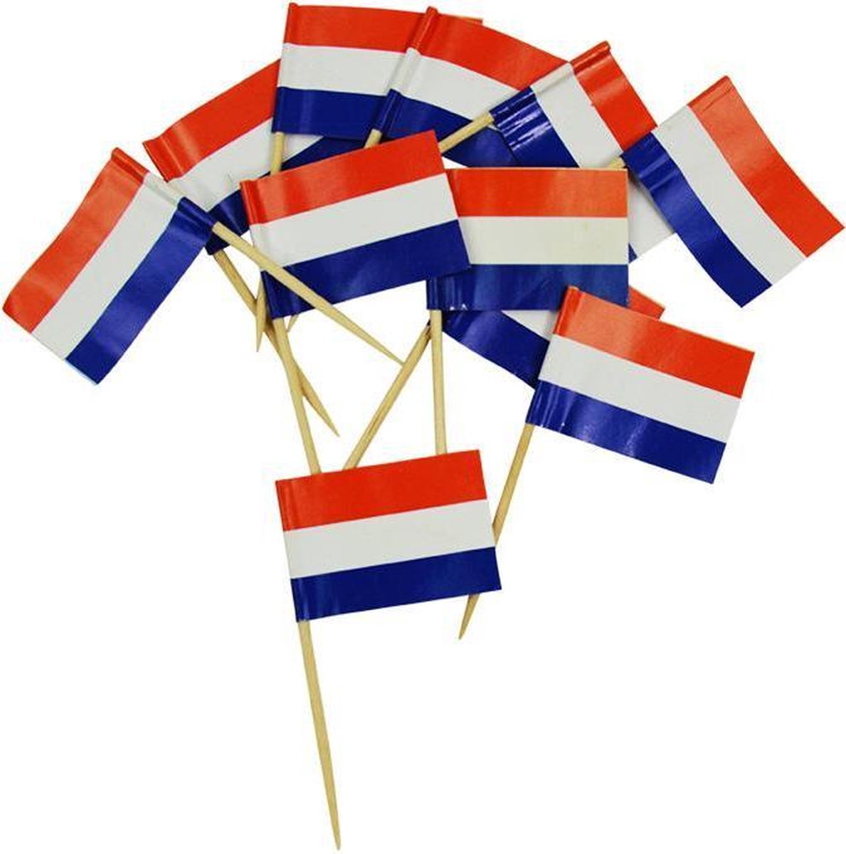Prikkers NL vlag- kaasprikkers - 50 stuks - Merkloos