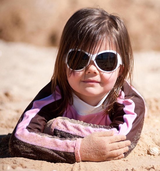 Banz - UV-beschermende zonnebril voor kinderen - Retro - Wit - maat Onesize (2-5yrs) van Banz — afbeelding 3