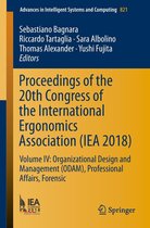 Advances in Intelligent Systems and Computing 821 - Proceedings of the 20th Congress of the International Ergonomics Association (IEA 2018)
