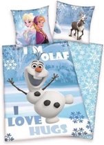 Frozen Dekbed Olaf I Love Hugs