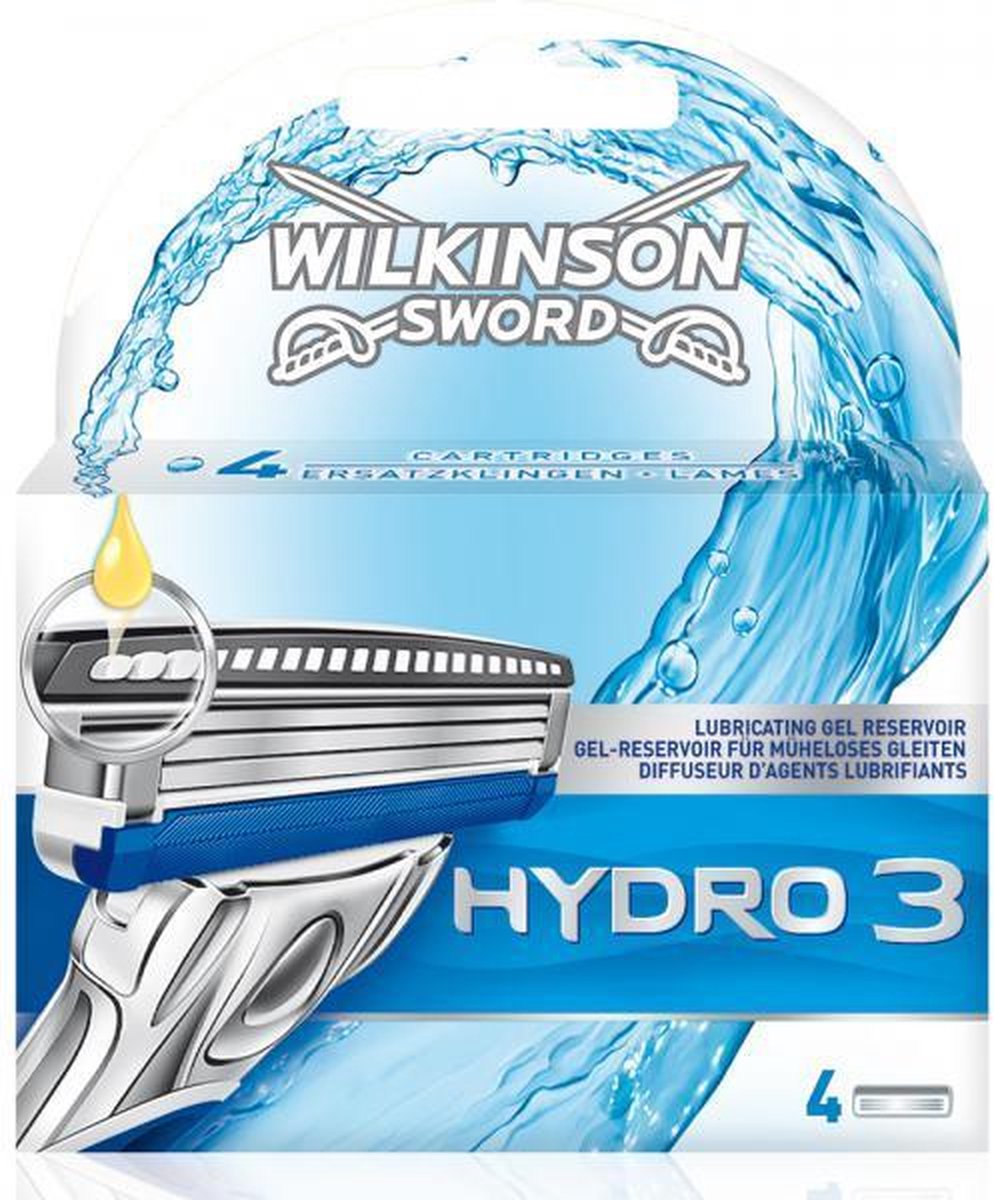 Wilkinson Sword Hydro 3 - 4 stuks - Scheermesjes - Wilkinson