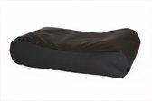 Comfort-Kussen Dierenkussen Hondenkussen Deluxe Leatherlook zwart maat 1 - 80x55 cm