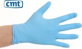 Nitril handschoenen poedervrij blauw - S - 100 stuks - CMT