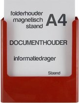 Folderhouder magnetisch A4 (staand/rood)