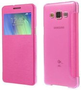 View cover wallet hoesje roze Samsung Galaxy A5