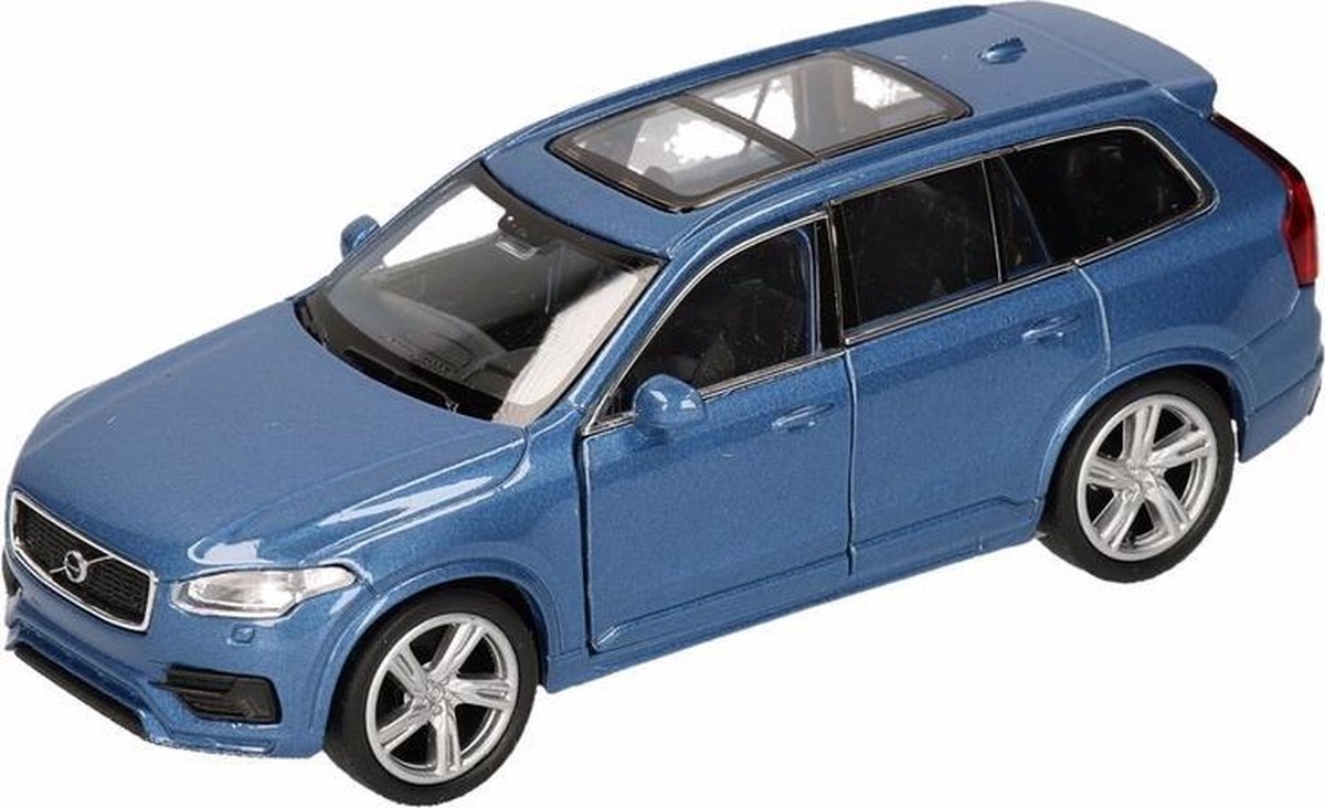 Speelgoed blauwe Volvo XC 90 2015 auto 16 cm | bol.com