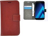 Bruin Effen Wallet Bookcase Telefoonhoesje Samsung Galaxy A5 (2017)