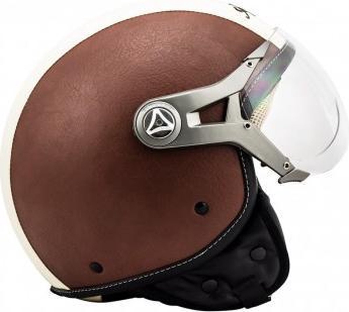 Vooruitgaan Grijpen invoeren SOXON • VINTAGE • Helm Retro Vespa Scooter Motor Jethelm Leer | bol.com