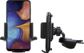 Shop4 - Samsung Galaxy A20e Autohouder Verstelbare CD Houder met Klem Zwart