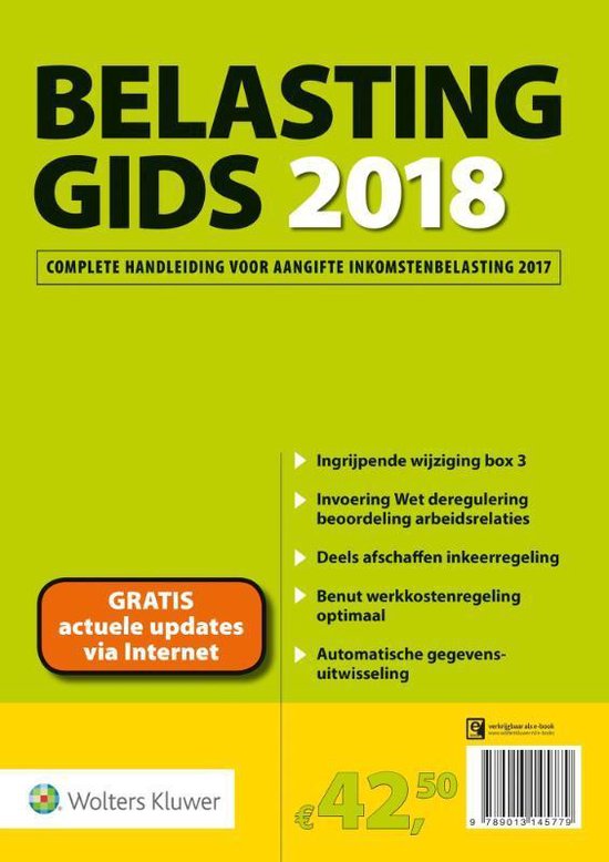 Belastinggids 2018 - Wolters Kluwer Nederland B.V. | Do-index.org