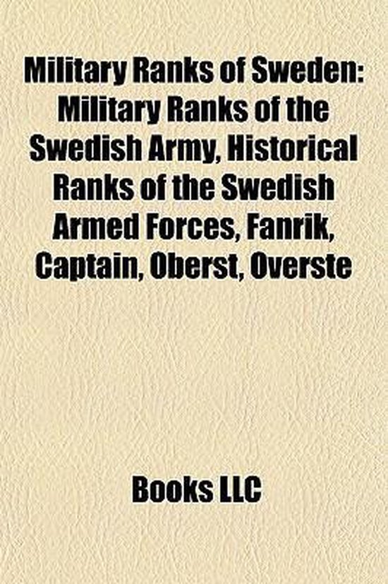 Military Ranks Of Sweden 9781157879961 Boeken Bol Com   550x827 