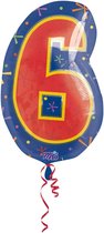 6 jaar cijferballon - 46 cm