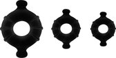 Cock- En Balring Set - 3 Stuks - Zwart
