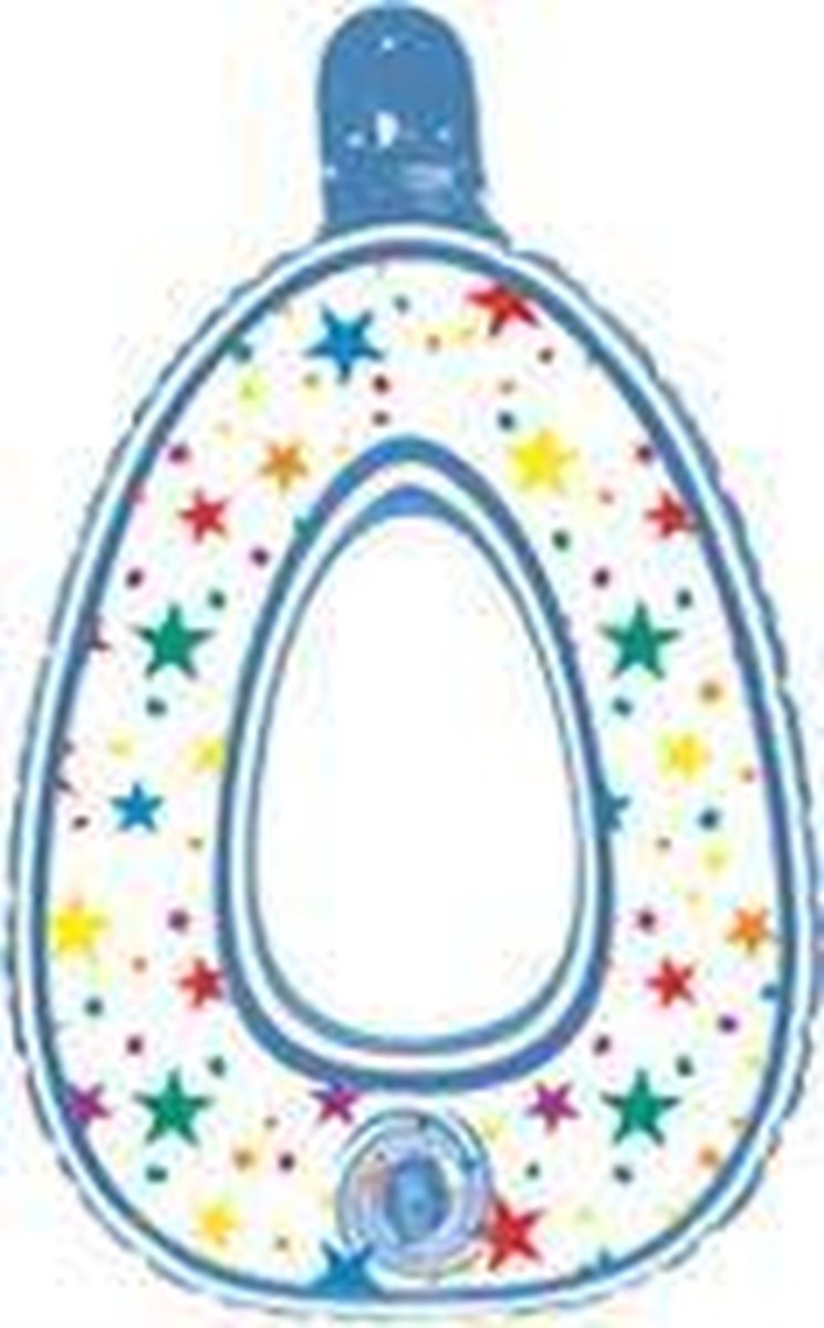 opblaasbare letter O multi color