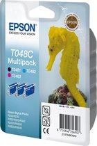Epson T048C - Inktcartridge / Zwart / Cyaan / Magenta