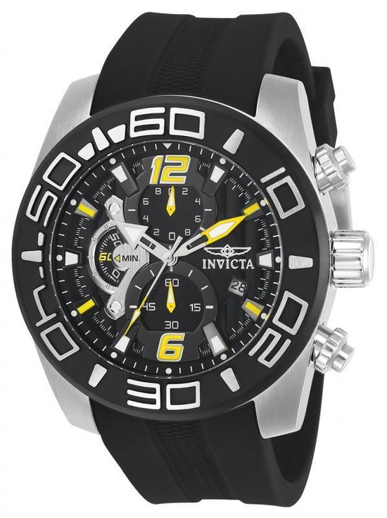 INVICTA Pro Diver 22809 - Horloge - Heren - RVS - Zwart - Quartz - Ø 50 mm