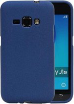 Sand Look TPU Hoesje voor Galaxy J1 2016 J120F Blauw