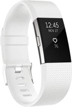 Siliconen polsbandje voor de Fitbit Charge 2 - Wit