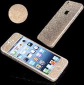 Xssive Glitter Sticker voor Apple iPhone 5 of Apple iPhone 5s iPhone SE Goud Duo Pack/2 stuks