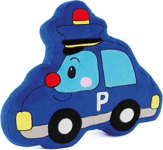 Politie auto blauw- kussen voor kids, Tip voor de feestdagen |
