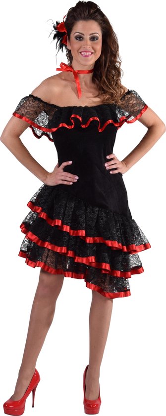 Spaanse Flamenco jurk | Verleedkleding dames maat L (42/44) | bol.com