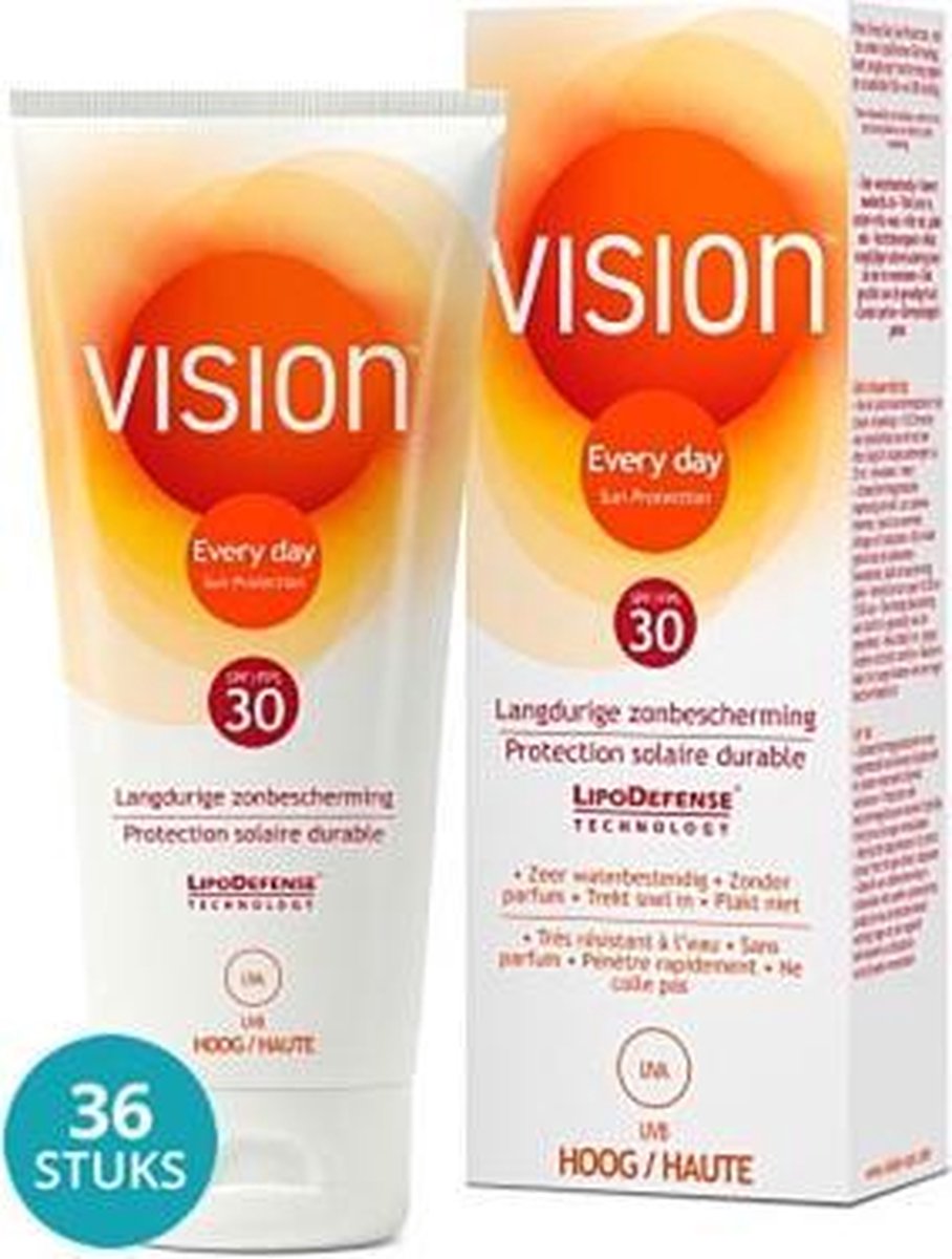 Vision All Day Zonnebrand Sun Protection High Factor(spf)30 Voordeelverpakking