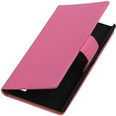 Bookstyle Wallet Case Hoesjes Geschikt voor Nokia Lumia 735 Roze