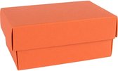 Deksledoosjes 102x65x46mm, Oranje - 25 stuks | 100% recycled | doos + losse deksel