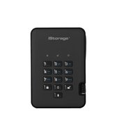 iStorage diskAshur 2 - externe harde schijf - 1000 GB - Cijfercode - Zwart