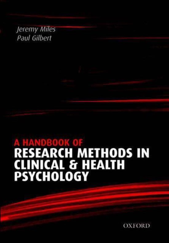 A Handbook of Research Methods For Clinical And Health Psych ... - cover
