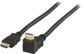 Valueline, High Speed HDMI Kabel met Ethernet HDMI connector - HDMI connector 270° gehoekt 1m (Zwart)