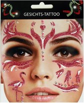 Face Art Glitter Sticker / Gezichts Tattoo Flamingo