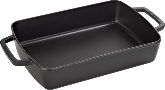 selecteer naald Prestige Staub - Ovenschaal - rechthoekig - 30 x 20 cm - zwart | bol.com