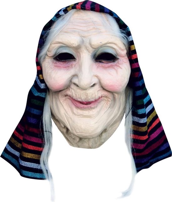 brandwond maak je geïrriteerd bericht Partychimp Oude Vrouw Oma Halloween Masker met Hoofddoek voor bij Halloween  Kostuum... | bol.com
