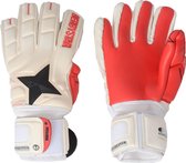 Derbystar APS White Red Star Keepershandschoenen Senior Keepershandschoenen - Unisex - wit/rood/zwart Maat 8.5/ Lengte hand 18.5cm