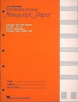Guitar Manuscript Paper - Standard (Gold Cover)